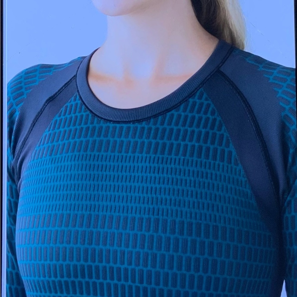 Lululemon About That Basic Long Sleeve Black/ For… - image 3